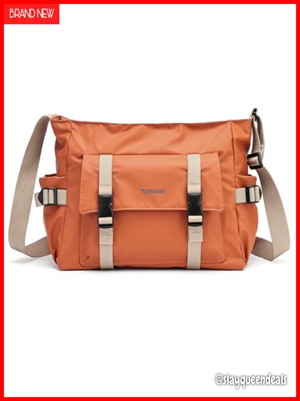 Waterproof Messenger Bag Crossbody Unisex Fits 15in Laptop